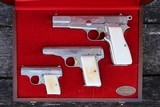 FN, Browning, Renaissance Coin Finish (Cased Set) w/ Ivory Upgraded Grips; A-1565, A-1566, A-1567 - 21 of 25