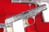 FN, Browning, Renaissance Coin Finish (Cased Set) w/ Ivory Upgraded Grips; A-1565, A-1566, A-1567 - 10 of 25