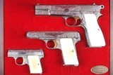 FN, Browning, Renaissance Coin Finish (Cased Set) w/ Ivory Upgraded Grips; A-1565, A-1566, A-1567 - 19 of 25