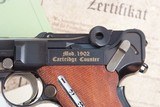 Mauser 1902 Cartridge Counter Luger, As New in Case, A-1353 - 5 of 18