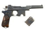 Bergmann 1910 pistol, WWI German Army, 16748, 9mmBB, PCA-179 - 2 of 14