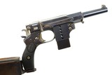 Rare Bergmann 1897 No. 5 pistol, #101, Matching Stock, ANTIQUE, PCA-142 - 18 of 22