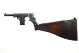 Rare Bergmann 1897 No. 5 pistol, #101, Matching Stock, ANTIQUE, PCA-142 - 16 of 22