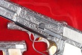 FN, Browning, Renaissance Coin Finish (Cased Set) w/ Ivory Upgraded Grips; A-1565, A-1566, A-1567 - 2 of 25