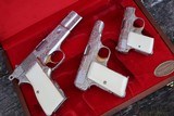 FN, Browning, Renaissance Coin Finish (Cased Set) w/ Ivory Upgraded Grips; A-1565, A-1566, A-1567 - 23 of 25