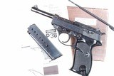 Walther, P38, Blue Engraved, Matching Box, Target, 415188, A-1306 - 1 of 17