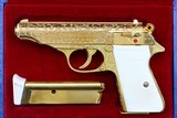 Walther, PP, Gold Engraved, Presentation Case, Post War, 44459LR, I-1098 - 1 of 16