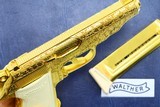 Walther, PP, Gold Engraved, Presentation Case, Post War, 44459LR, I-1098 - 4 of 16