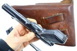 Swedish Husqvarna 1907, 9mm Br Long, Spare Barrel, Magazine, Holster, 24845, I-1156 - 6 of 17