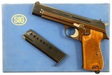 Beautiful First Variation SIG P49, Swiss Military, Boxed, A108365, I-1174