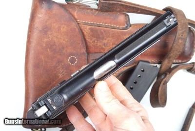 SIG, P49, Swiss Military, Scarce Transitional, Holster, A114668, I-843 - Image 3 of 13