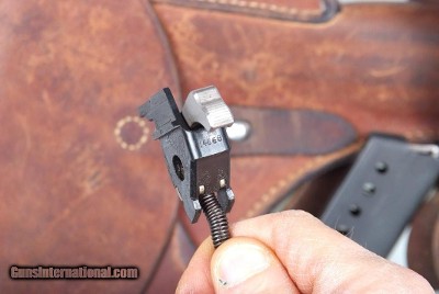 SIG, P49, Swiss Military, Scarce Transitional, Holster, A114668, I-843 - Image 6 of 13