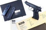 Walther PP Super, Spare Magazine, Literature, Matching Test Target, Shipping Box, 13308, I-1092 - 1 of 15