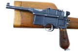 Mauser, C96, Broomhandle Pistol, Conehammer, Stock, Antique, 8135, O-96 - 1 of 18