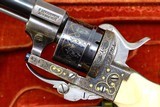 Beautiful Baby LeFaucheux Revolver, Engraved, Cased, PCA-183 - 5 of 15