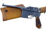 Mauser, C96, Broomhandle Pistol, Conehammer Stock, ANTIQUE, 1975, O-107 - 1 of 22