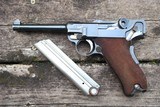 DWM 1900 Swiss Luger, Military, Wide Trigger, 4680, A-129 - 1 of 20