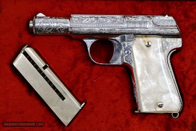 Astra, 3003 Chromed, Deep Factory Engraved, .380ACP, 716032, A-1746