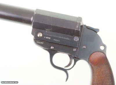 Walther Navy Flare Gun, German Military, Long Barrel, F-21