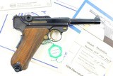Mauser, P08 Luger, 70 Jahre Pistol, 9mm, 155von250R, FB00909 - 2 of 11