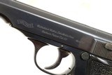 Walther .22 LR PP pistol, Early w/ Boxed mag, 168459p, A-91 - 2 of 16