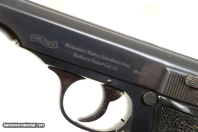 Walther .22 LR PP pistol, Early w/ Boxed mag, 168459p, A-91 - Image 2 of 16