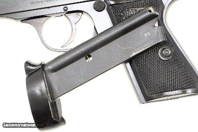 Walther .22 LR PP pistol, Early w/ Boxed mag, 168459p, A-91 - Image 9 of 16