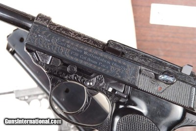 Walther, P38, Blue Engraved, Matching Box, Target, 415188, A-1306 - Image 13 of 17