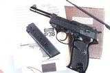 Walther, P38, Blue Engraved, Matching Box, Target, 415188, A-1306 - 11 of 17