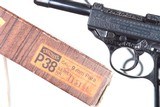 Walther, P38, Blue Engraved, Matching Box, Target, 415188, A-1306 - 9 of 17