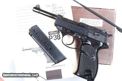 Walther, P38, Blue Engraved, Matching Box, Target, 415188, A-1306 - Image 11 of 17