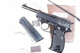 Walther, P38, Blue Engraved, Matching Box, Target, 415188, A-1306