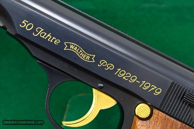 Walther, PP, 50 Jahre, German Pistol, Cased Ensemble, 7.65mm, CW029, I-1056 - Image 2 of 12