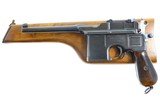 Mauser, C96, WWI, Red 9 Contract, German Pistol, Stock, 39129, FB00847