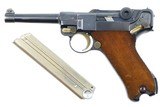 Scarce Mauser G date Luger, matching mag., #4481 e, FB00885 - 1 of 19