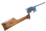 German Mauser C96 Flatside Pistol, Factory-Matching Stock, 27212, FB00845 - 3 of 25