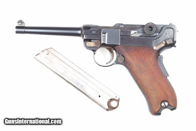 DWM, 1906, Swiss Luger, Military,
Cross in Shield, 14678, I-777