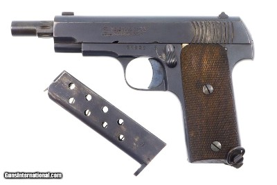 Scarce Spanish Alkartasuna Pistol, Eibar Type, Extended Barrel, FB01143