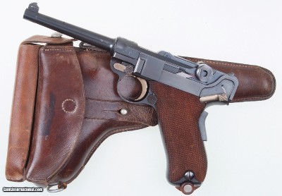 Luger, 1900 Swiss, Military, Wide Trigger, Holster