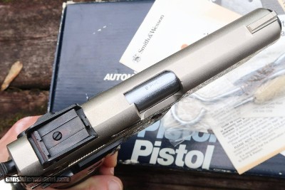 S&W 559 Class A Engraved, Nickled Pistol, A768604, A-1654 - Image 4 of 18