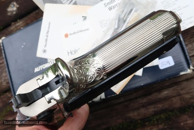 S&W 559 Class A Engraved, Nickled Pistol, A768604, A-1654 - Image 2 of 18