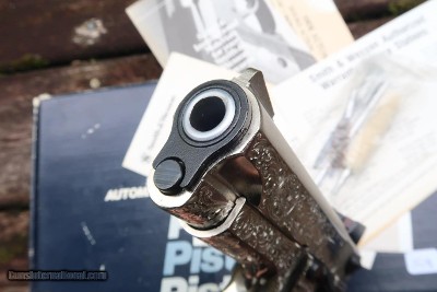 S&W 559 Class A Engraved, Nickled Pistol, A768604, A-1654 - Image 14 of 18