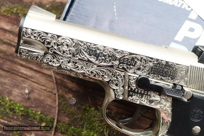 S&W 559 Class A Engraved, Nickled Pistol, A768604, A-1654 - Image 7 of 18