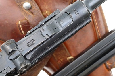 Fabulous Mauser P08 Eagle L Police Rig, 2 Matching Mags, 1940 Date, FB00318 - Image 12 of 20
