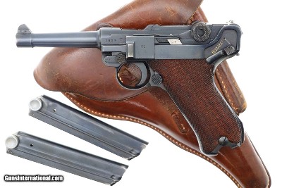 Fabulous Mauser P08 Eagle L Police Rig, 2 Matching Mags, 1940 Date, FB00318 - Image 1 of 20