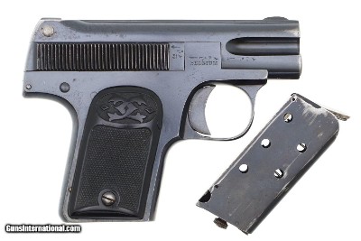 Scarce 1908 Clement Pistol, Belgium, .25ACP, 11154, FB01273 - Image 2 of 11