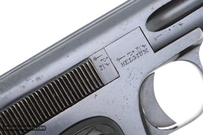 Scarce 1908 Clement Pistol, Belgium, .25ACP, 11154, FB01273 - Image 3 of 11