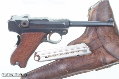 1906 Swiss Luger, Military, Cross in Shield, Holster, 10098, I-305 - Image 4 of 25