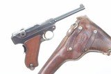 1906 Swiss Luger, Military, Cross in Shield, Holster, 10098, I-305 - 2 of 25