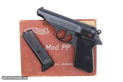 Walther PP Pistol, .22 LR, Post War, Matching Box, 27086 LR, FB01236
